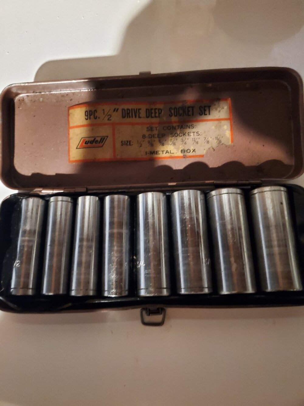 Ludell 9 Piece 1/2 Drive Deep Socket Set